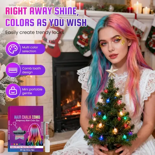 Peine De Color Del Pelo Instantáneo Actualizado De 2026-2pcs