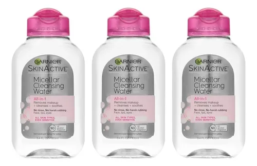 Agua Micelar Garnier Skinactive 3 En 1 3×100 Ml