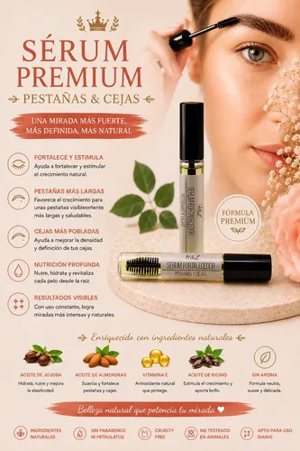 Serum  Fortalecedor Para Pestañas Y Cejas Premium