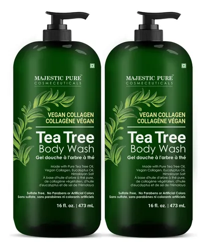 Gel De Baño Majestic Pure Tea Tree, 16 Onzas Líquidas, Paque