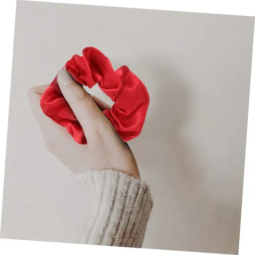 Pack 20 Scrunchies Navideños Rojos Para El Cabello
