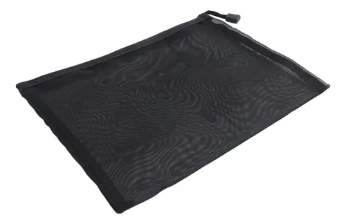 24 Bolsas De Malla Negra Con Cremallera, Bolsas De Maquillaj