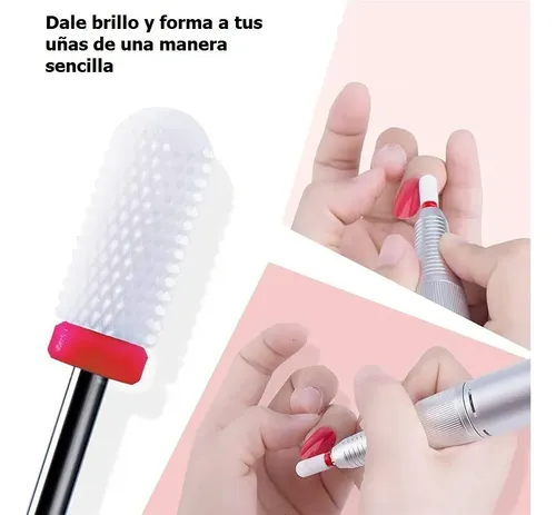 Juego Brocas Uñas Lima Pulidor Drill Cerámica Fresa