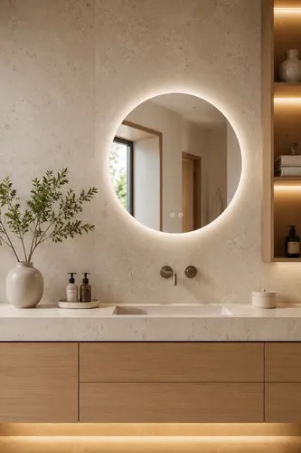 Espejo Led De Baño 60 3 Tonos Led Antiempañante