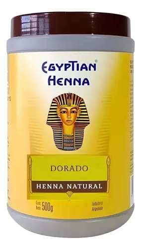 Henna Egyptian En Polvo X 500gr Tintura Vegetal Dorado