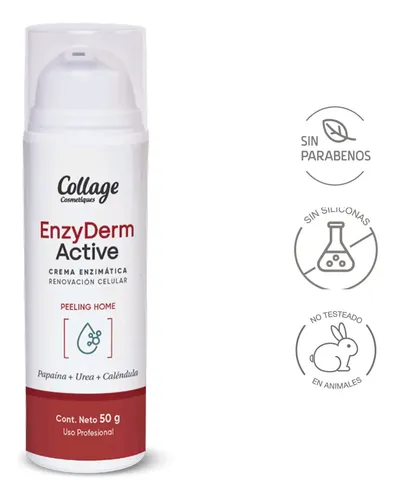 Crema Enzimática Enzyderm Active Peeling Collage Todo Tipo De Piel Noche