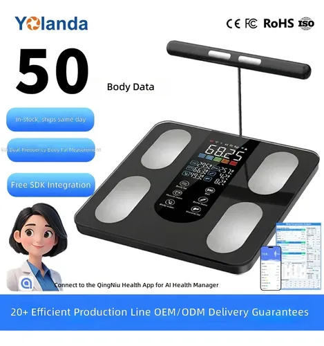 Pantalla A Color Inteligente Con Escala De Grasa Corporal De Cross-border Best-selling Eight-electrode Body Fat Scale 30016 (cs10p)