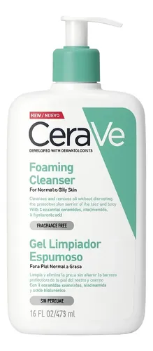 Cerave Gel Limpiador Espumoso Piel Mixta X473ml