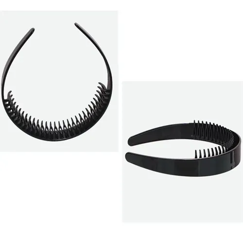 Elegante Diadema Nupcial Con Forma De Peine Dentado Liso