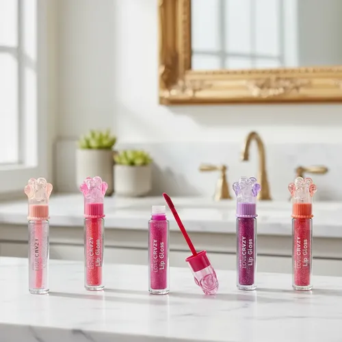 Lip Gloss Con Glitter Love Crazy Huella Perro 8ml