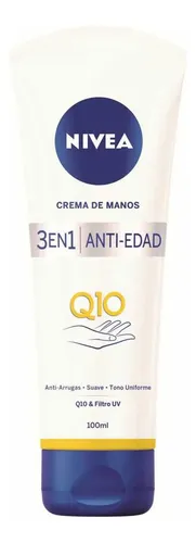 Pack Crema Para Manos Nivea 3 En 1 Antiedad Q10 100 Ml