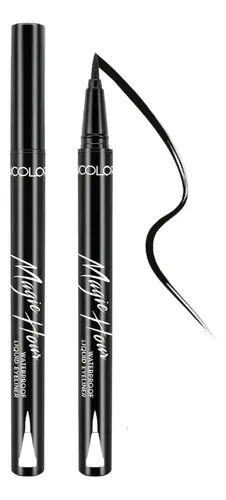 Delineador Líquido Negro Klenacolor Waterproof Larga Duración