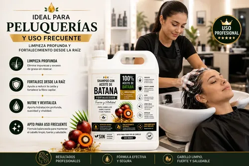 Shampoo Fortalecedor Aceite De Batana Sin Sulfatos 5l