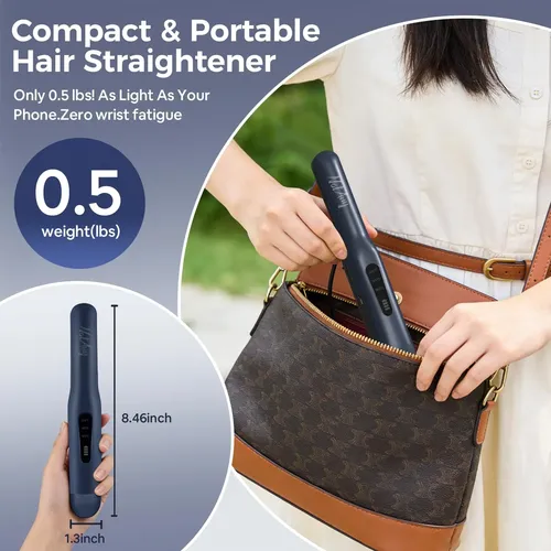 Plancha De Pelo Notany Inalámbrica 2 En 1 De Titanio Usb-c