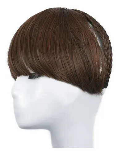 Diadema Full Bangs, Media Diadema Moderna, Doble Marrón-negr