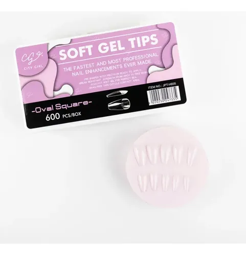 Kit Tips Soft Gel Caja X600u, City Girl Kapping Gel, Lima
