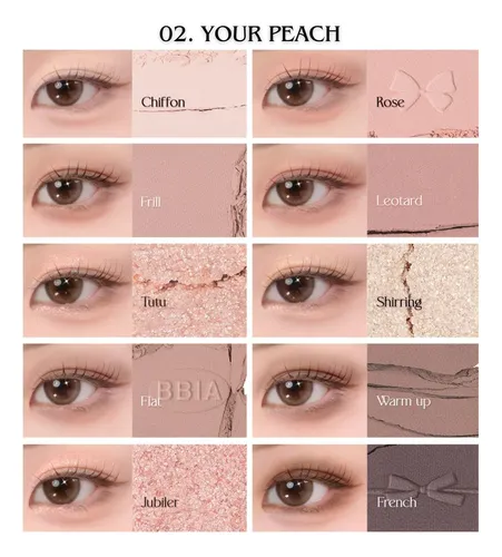 Bbia Paleta Sombras 02 Your Peach Mate Y Glitter