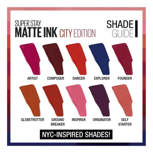 Labial Liquido Maybelline Super Stay Matte Ink City Dancer