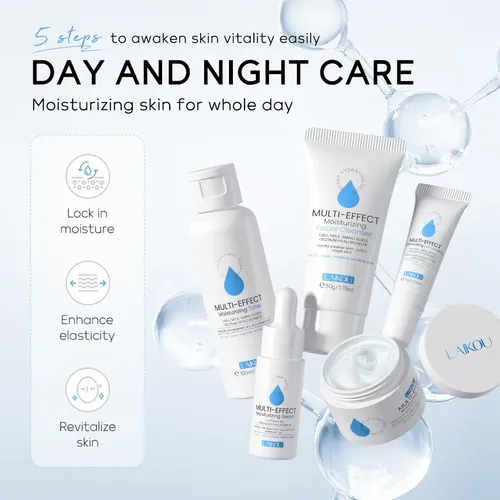 Set De Cuidado Facial Laikou 5 Pzs Hidrata Y Revitaliza Piel