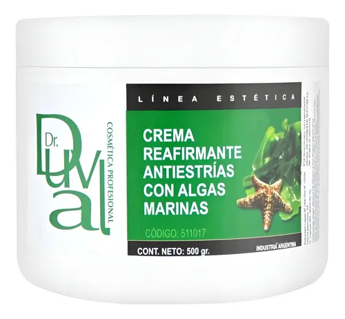 Crema Reafirmante Antiestrias Con Algas Marinas Duval 500g