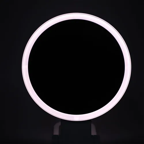 Espejo De Mano Con Aumento De Doble Cara, 1 X 5 Led Y