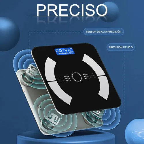 Báscula De Grasa Corporal Inteligente Digital Alta Precisión
