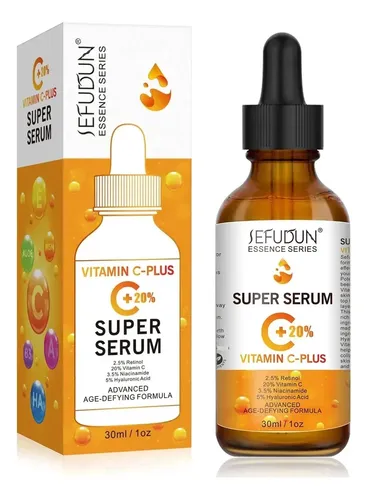 Sérum Facial Premium Con 20% De Vitamina C Y Ácido