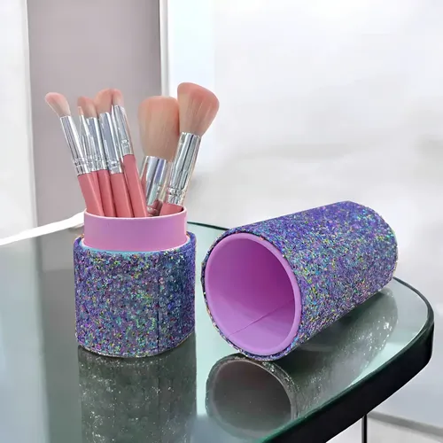 Set De Pinceles Brochas Maquillaje Profesional Con Estuche