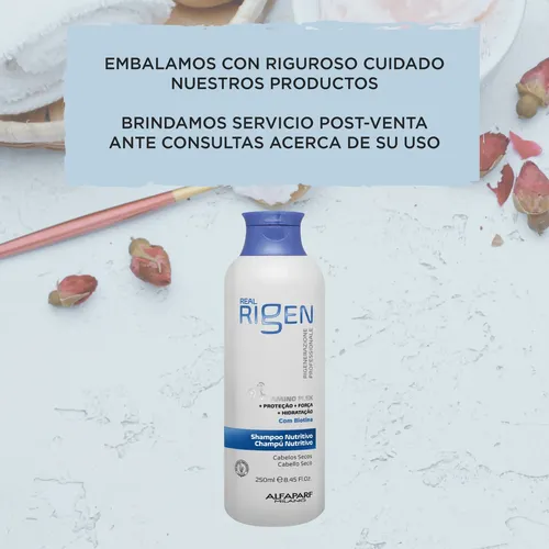 Alfaparf Shampoo Nutritivo Real Rigen Cabello Seco Dañado