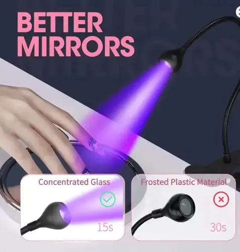Lampara Uv/led De Secado De Uñas Flexible Con Gancho