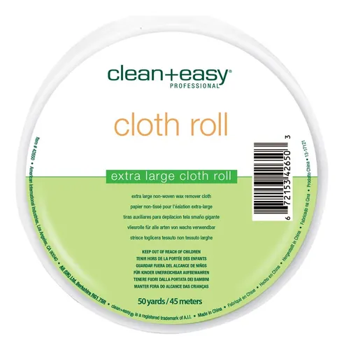 Tiras De Cera Roll Clean + Easy, Tela Extra Grande De 50 M