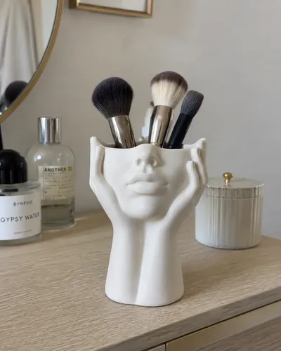 Organizador De Maquillaje Femenino Forma Cara