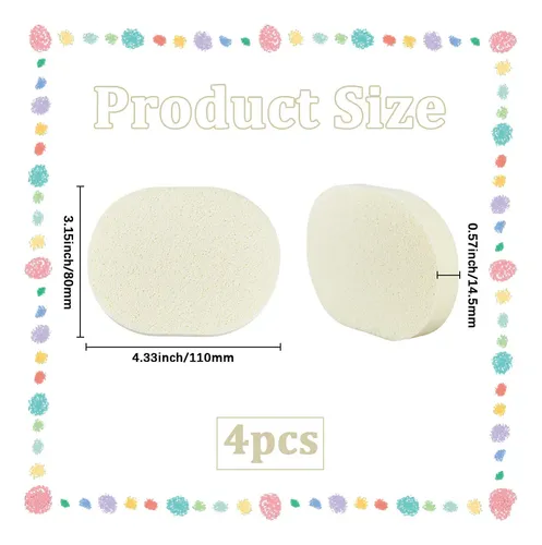 Esponja De Maquillaje Pva Ovalada Chiffon Limón