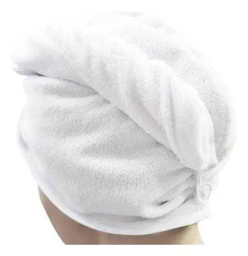 Toalla Turbante Microfibra Raso Tipo Satén Gorro