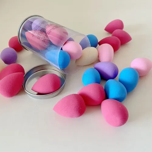 Set De Esponjas De Maquillaje Urradia Mini Multicolor 10 Pie