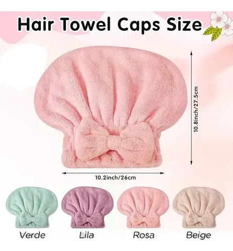 Toalla Turbante Genérica Toalla Turbante Tipo Gorro