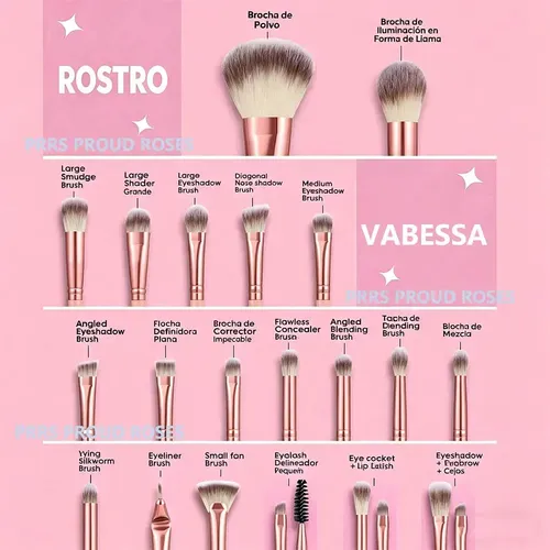 43pcs Brocha Para Maquillaje Profesional Esponjas Maquillaje
