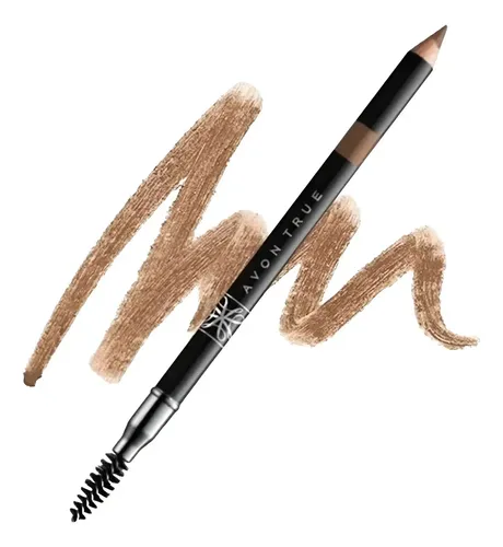 Avon True Color Lapiz Delineador Cejas Con Cepillo Color Medium Brown = Marron Mediano