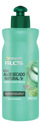 Crema Para Peinar Garnier Fructis Aloe Secado Natural 250ml