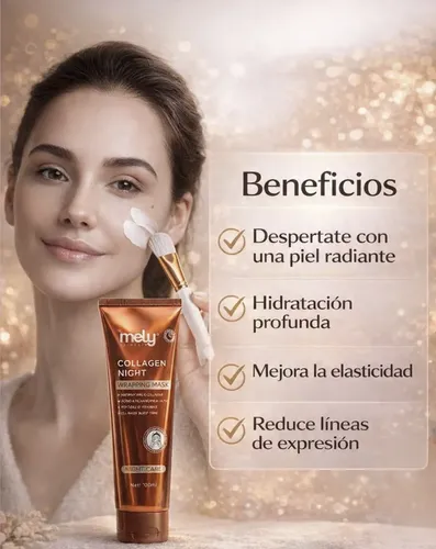 Kit 5 Mascarilla Colágeno+velo Facial Hidrata Peel Of+pincel