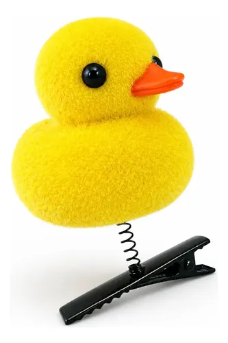 Broche Pelo Patito Amarillo Con Resorte Pack X 100 Unidades