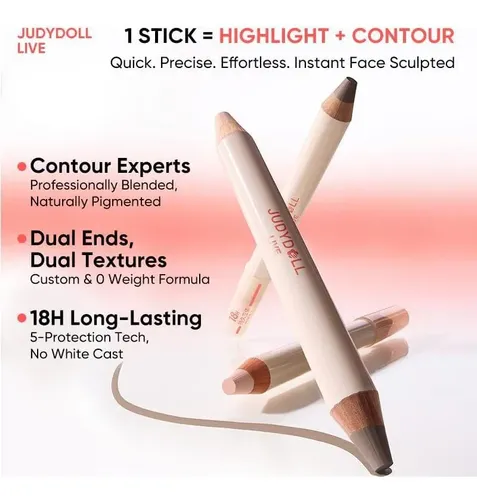 Contorno Duo Judydoll 01 Iluminador Contorno 18h