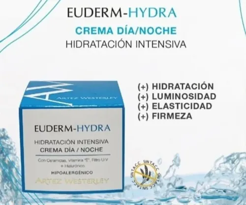 Crema Euderm Hidra Hidratación Total Ld91 Artez Westerley Línea Dorada Ld91 De 50ml/50g