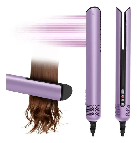 Plancha De Pelo 2 En 1 Sin Daños Por Calor Púrpura Starlight