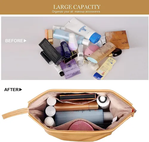 Bolsa De Maquillaje Grande, Bolsa De Cosméticos De Doble A.