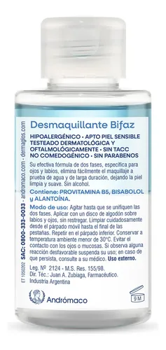 Dermaglós Facial Desmaquillante Bifaz De Ojos 100ml