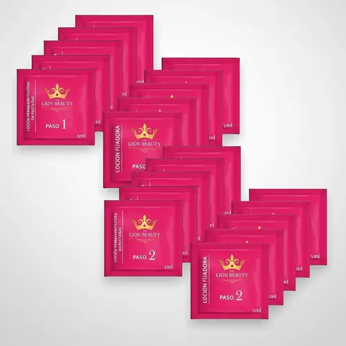 Kit Lifting/laminado Pestañas/cejas 10 Pares The Lion Beauty