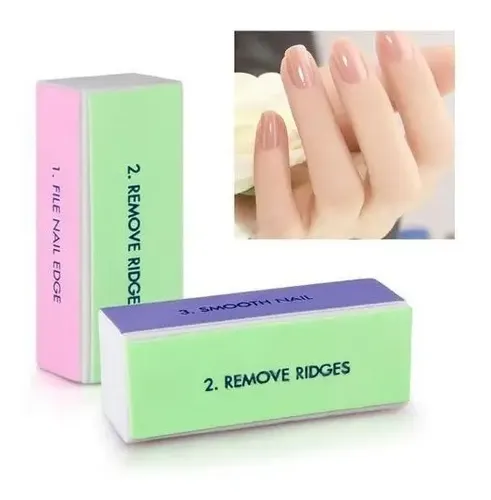 Bloque Pulido Lima 4 Fases Brillo Uñas Esculpidas Nail Art !
