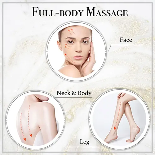 Set Masajeador Facial Jade Roller Y Gua Sha Xpecial Gold