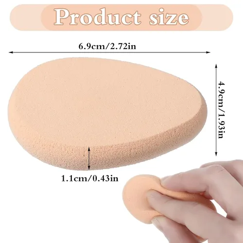 4 Esponjas De Maquillaje Planas Para Base, Esponja De Base,